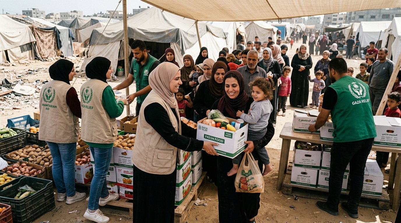 حملة الطرود الغذائية والمطابخ الخيرية